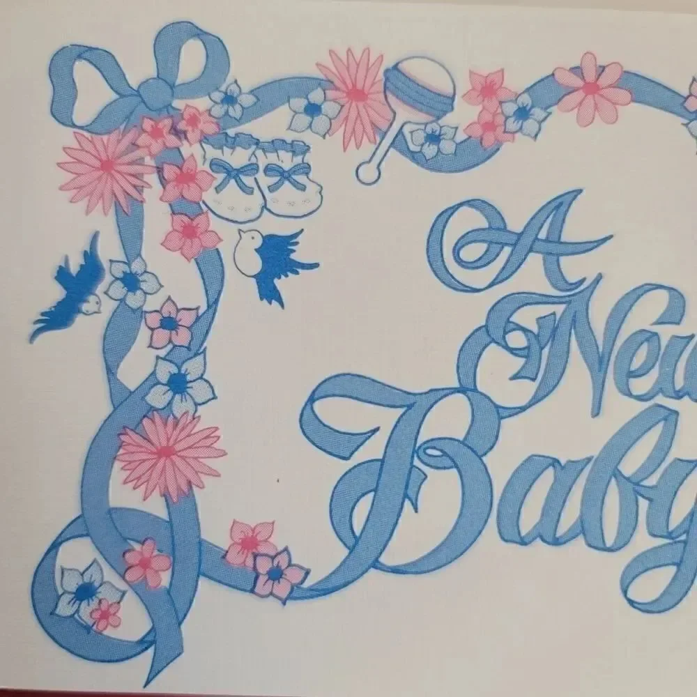 Vintage baby shower invitations & cards Sparrow